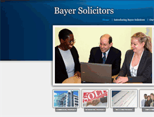 Tablet Screenshot of bayersolicitors.co.uk